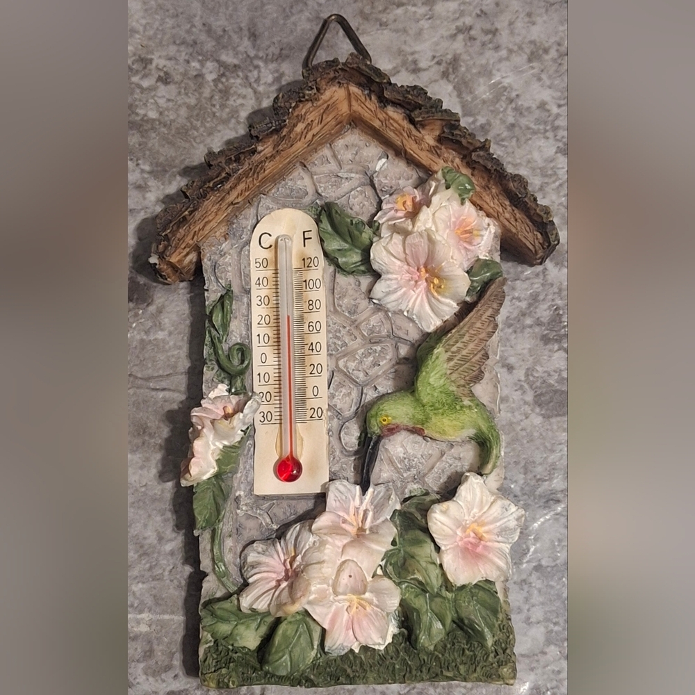 Hummingbird Wall Thermometer  Porch.